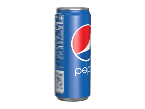 Pepsi Drink Can Sleek 310ml 06 3D Модель