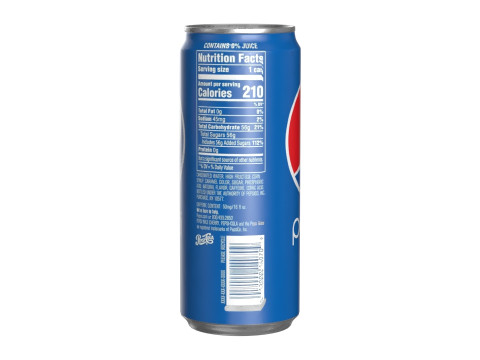 Pepsi Drink Can Sleek 310ml 06 3D Модель
