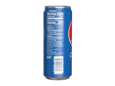 Pepsi Drink Can Sleek 310ml 06 3D Model