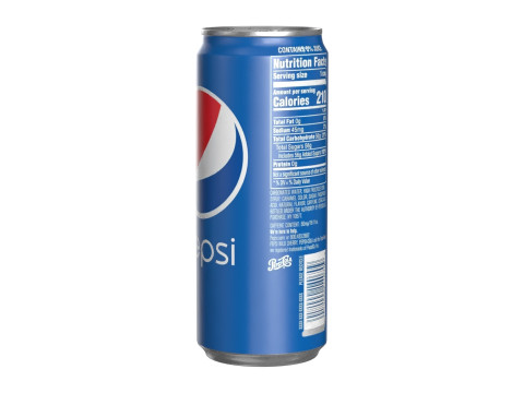 Pepsi Drink Can Sleek 310ml 06 3D Модель