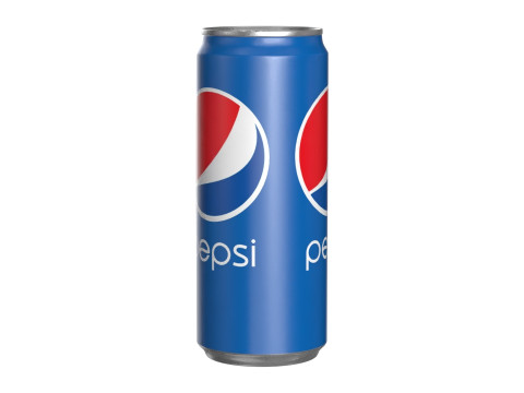 Pepsi Drink Can Sleek 310ml 06 3D Модель