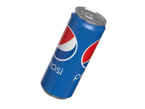 Pepsi Drink Can Sleek 310ml 06 3D Модель