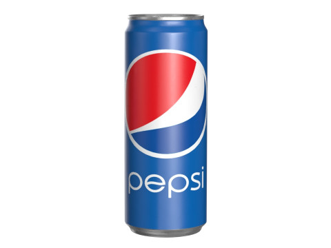 Pepsi Drink Can Sleek 330ml 07 3Dモデル