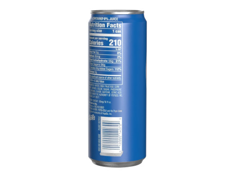 Pepsi Drink Can Sleek 330ml 07 3Dモデル
