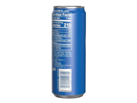 Pepsi Drink Can Sleek 330ml 07 3D Model