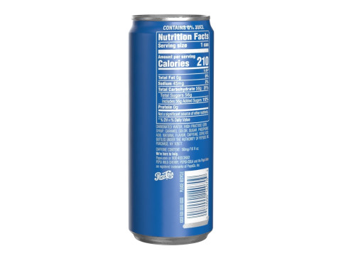Pepsi Drink Can Sleek 330ml 07 3D Model in Beverage 3DExport