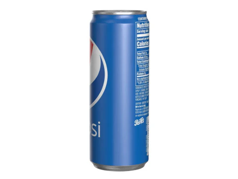 Pepsi Drink Can Sleek 330ml 07 3D Model