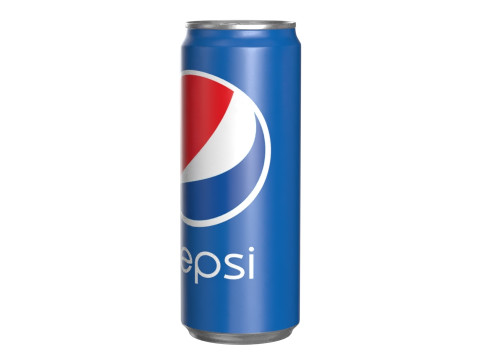 Pepsi Drink Can Sleek 330ml 07 3Dモデル