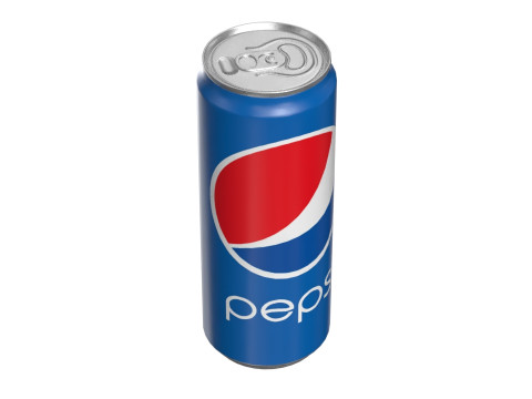 Pepsi Drink Can Sleek 330ml 07 3D Model in Beverage 3DExport