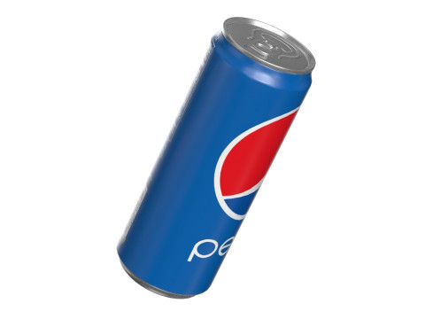 Pepsi Drink Can Sleek 330ml 07 3Dモデル
