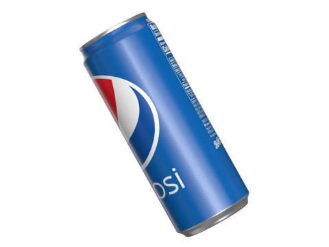 Pepsi Drink Can Sleek 330ml 07 3Dモデル