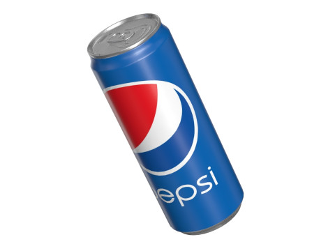 Pepsi Drink Can Sleek 330ml 07 3Dモデル