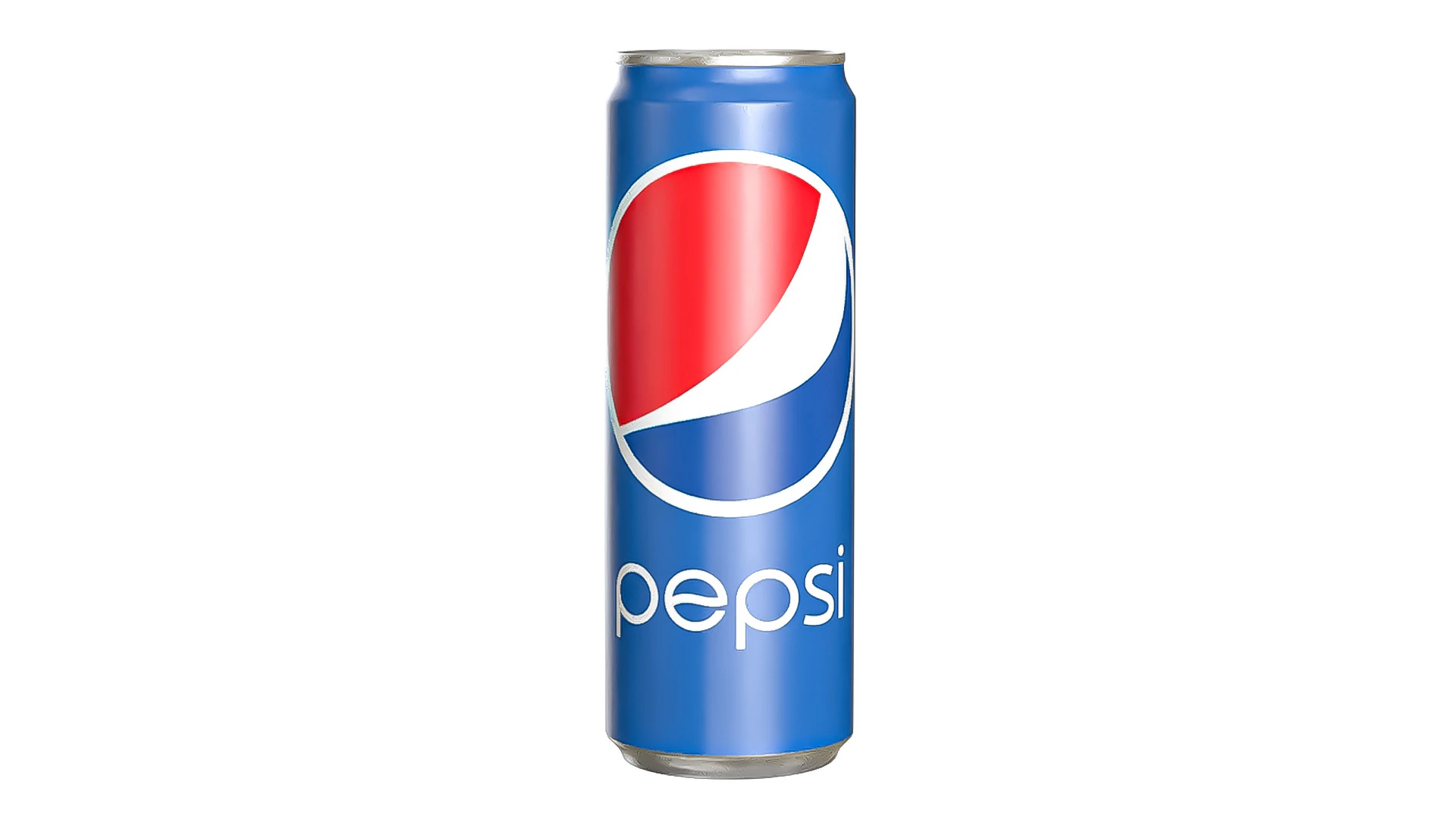 Pepsi Drink Can Sleek 355ml 08 3D Model .c4d .max .obj .3ds .fbx .stl .blend 