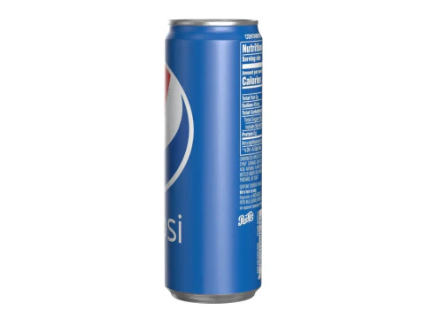Pepsi Drink Can Sleek 355ml 08 3D Model