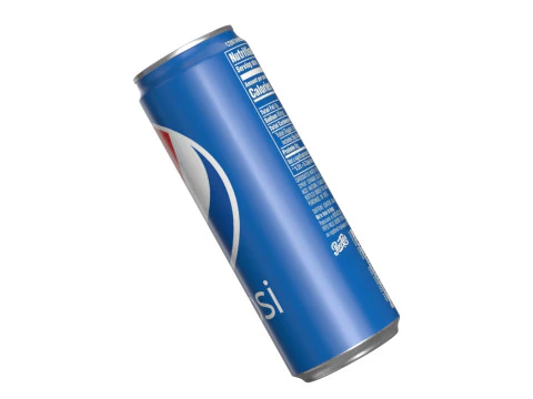 Pepsi Drink Can Sleek 355ml 08 3D Model