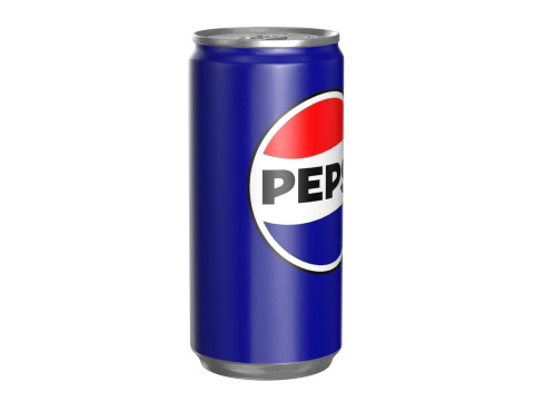 Pepsi Drink Can Slim 190ml PBR 01 3D मॉडल