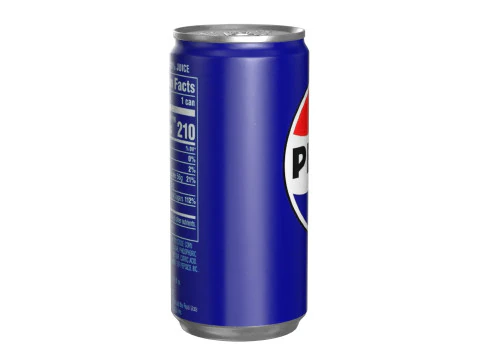 पेप्सी ड्रिंक कैन स्लिम 190एमएल पीबीआर 01 3D मॉडल