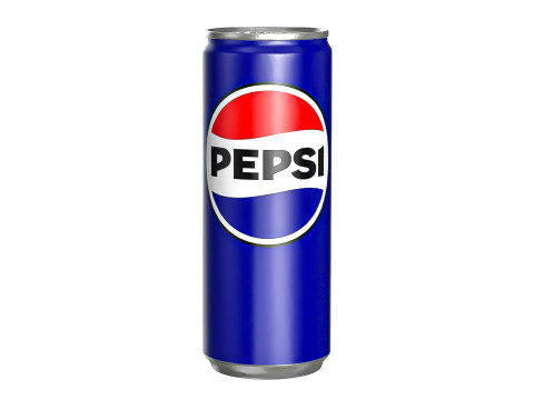 Pepsi Drink Can Slim 250ml PBR 02 3D Model