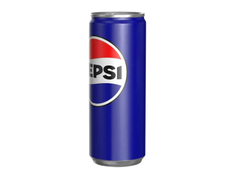 Pepsi Drink Can Slim 250ml PBR 02 3D Model
