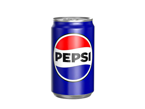 Pepsi Drink Can Sleek 200ml PBR 03 3D Model