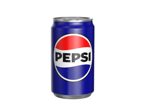 Pepsi Drink Can Sleek 200ml PBR 03 Modello 3D