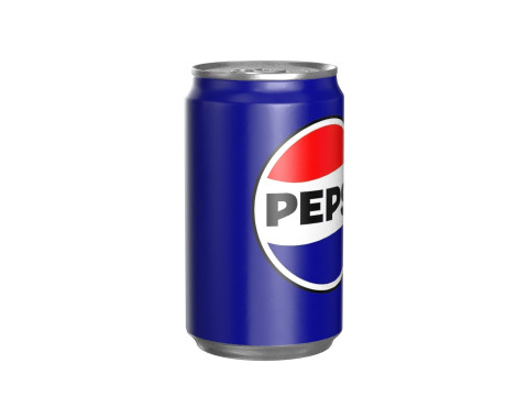 Pepsi Drink Can Sleek 200ml PBR 03 Modello 3D