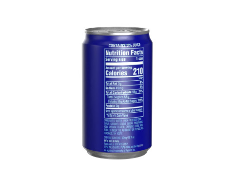 Pepsi Drink Can Sleek 200ml PBR 03 Modello 3D