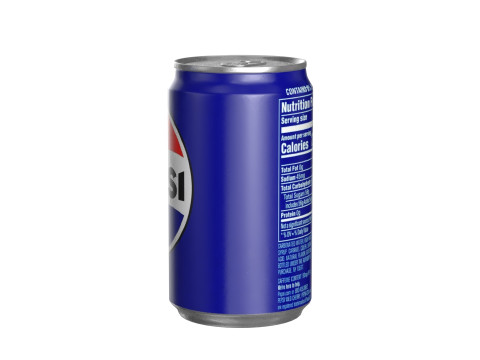 Pepsi Drink Can Sleek 200ml PBR 03 Modello 3D