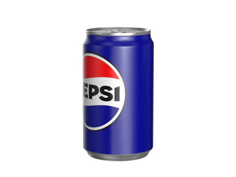 Pepsi Drink Can Sleek 200ml PBR 03 Modello 3D