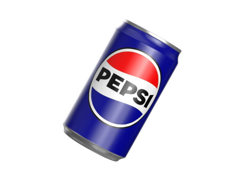 Pepsi Drink Can Sleek 200ml PBR 03 Modello 3D