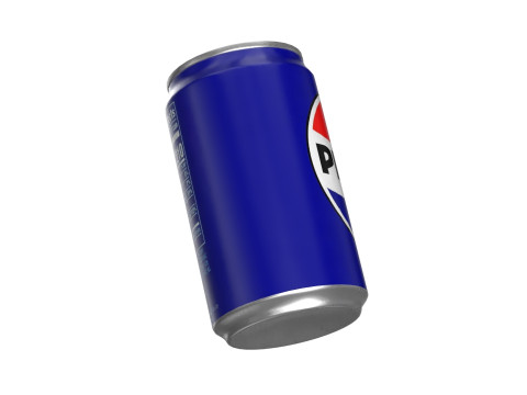 Pepsi Drink Can Sleek 200ml PBR 03 Modello 3D