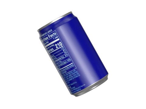 Pepsi Drink Can Sleek 200ml PBR 03 Modello 3D