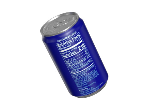 Pepsi Drink Can Sleek 200ml PBR 03 Modello 3D