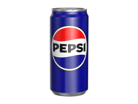Pepsi Drink Can Sleek 250ml PBR 04 3D Model