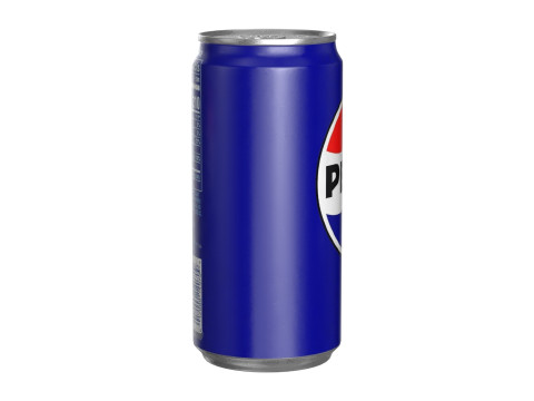 Pepsi Drink Can Sleek 250ml PBR 04 3D Model