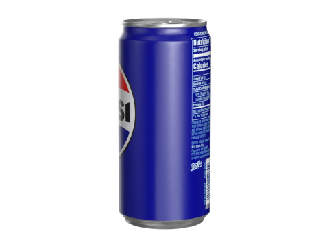 Pepsi Drink Can Sleek 250ml PBR 04 3D Model