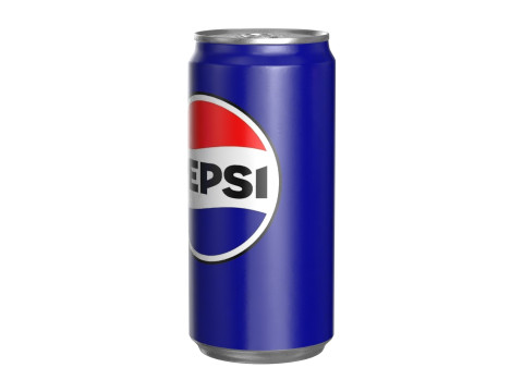 Pepsi Drink Can Sleek 250ml PBR 04 3D Model