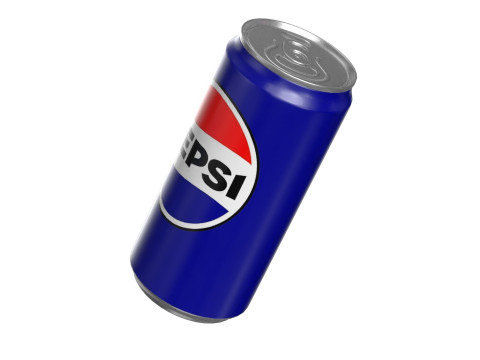 Pepsi Drink Can Sleek 250ml PBR 04 3D Model