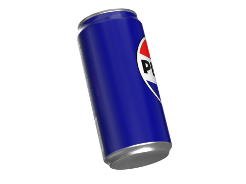 Pepsi Drink Can Sleek 250ml PBR 04 3D Model