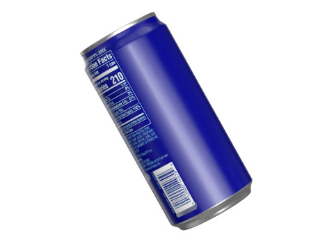 Pepsi Drink Can Sleek 250ml PBR 04 3D Model