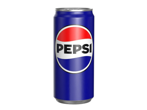 Pepsi Drink Can Sleek 270ml PBR 05 Model 3D