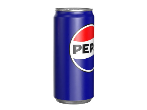 Pepsi Drink Can Sleek 270ml PBR 05 Model 3D