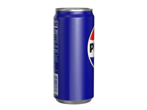 Pepsi Drink Can Sleek 270ml PBR 05 Model 3D