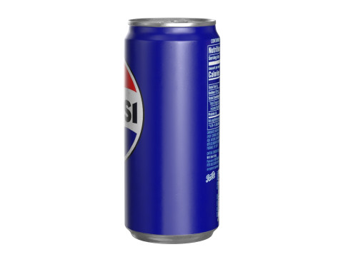 Pepsi Drink Can Sleek 270ml PBR 05 Model 3D