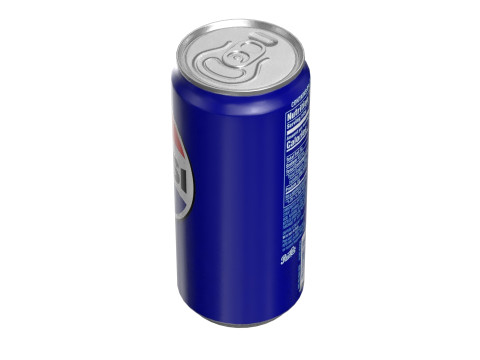 Pepsi Drink Can Sleek 270ml PBR 05 Model 3D