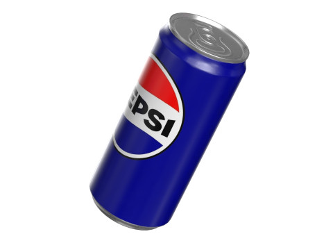 Pepsi Drink Can Sleek 270ml PBR 05 Model 3D