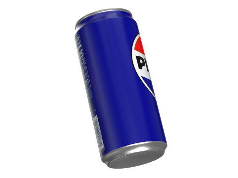 Pepsi Drink Can Sleek 270ml PBR 05 Model 3D