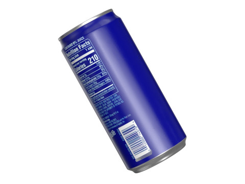 Pepsi Drink Can Sleek 270ml PBR 05 Model 3D