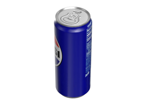 Pepsi Drink Can Sleek 310ml PBR 06 3D-Modell