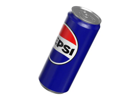 Pepsi Drink Can Sleek 310ml PBR 06 3D Model